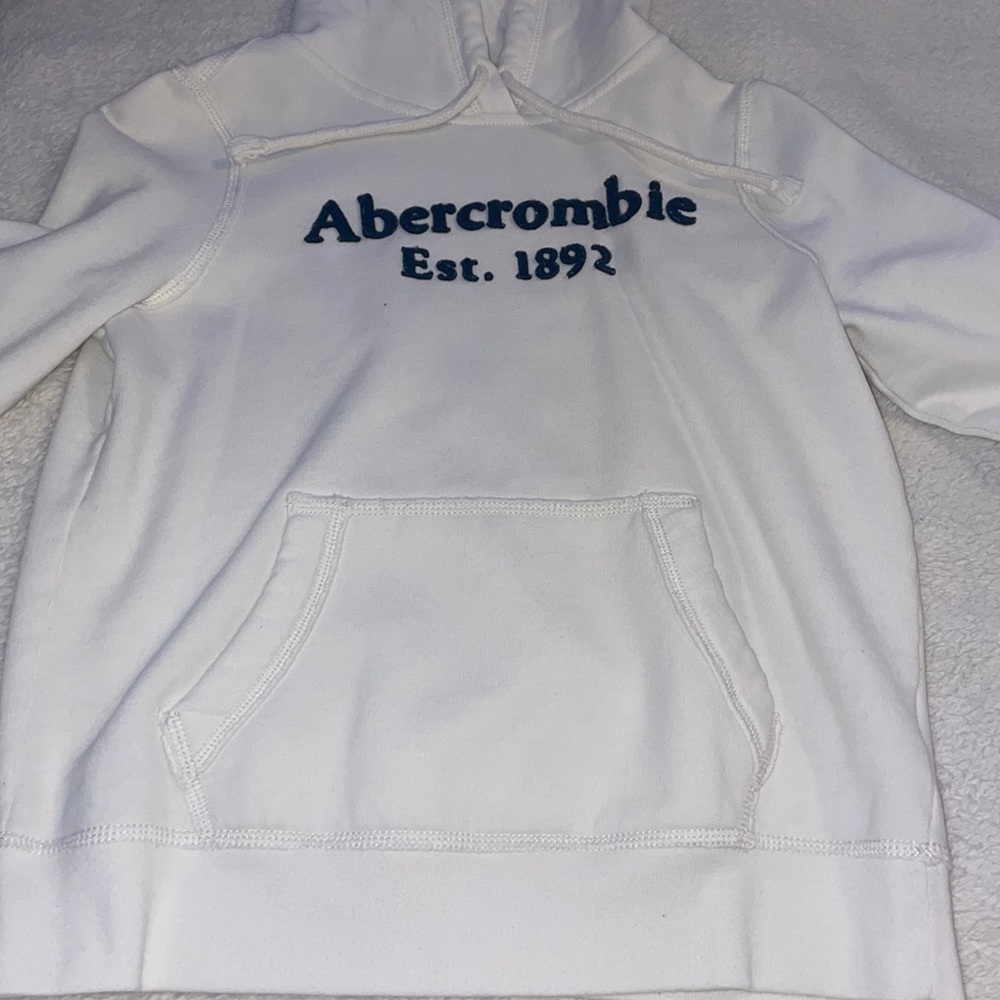 Abercrombie & Fitch white hoodie. Size XS